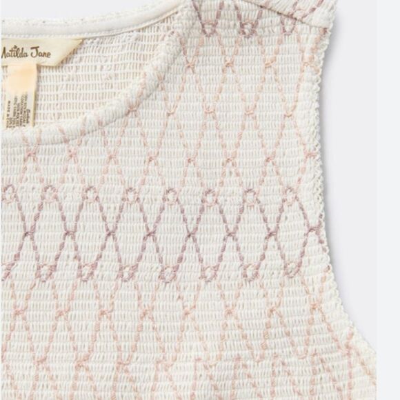 Matilda Jane A Day In The Park Smocked Tank Shirt Sz XXL - Picture 2 of 5